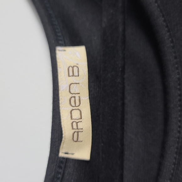 ARDEN B Vintage Gold Studded Black Mini Dress Size Small - Picture 2 of 16